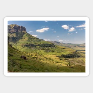 View on Thendele Resort - Royal Natal National Park, South Africa Sticker